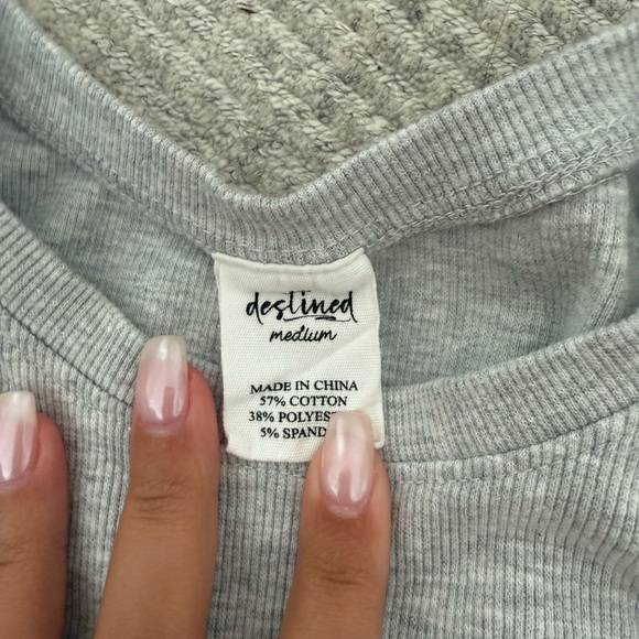 Gray Ribbed Tank Top - Picture 2 of 2